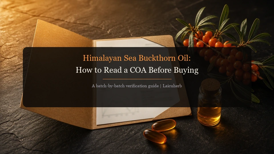 Himalayan Sea Buckthorn Oil: How to Read a COA Before Buying